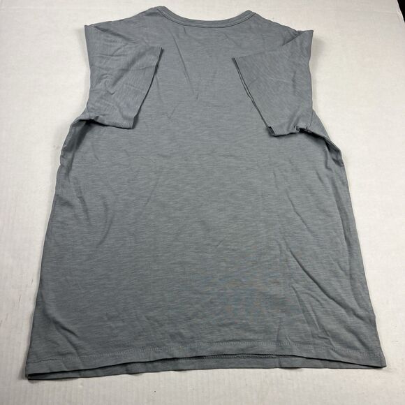 J.Crew Slub Cotton T-Shirt Size Large Gray Soft Lightweight Casual Classic Tee - Picture 9 of 10